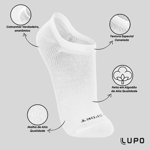 Meia Lupo Invisível 3 Pares