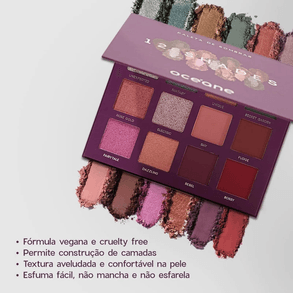 Paleta De Sombras Oceane 12 Cores