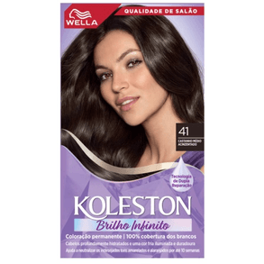 Tintura Koleston 41 Castanho Médio Cinza