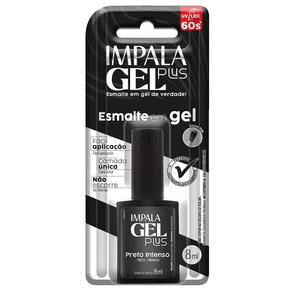 Esmalte Impala Gel Plus Preto Intenso