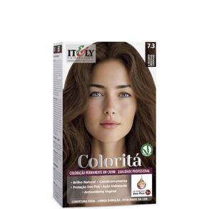 Tintura Itely Colorita Louro Médio Dourado 7.3