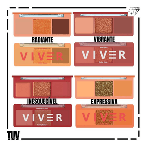 Paleta De Sombras Ruby Rose Viver Inesquecível