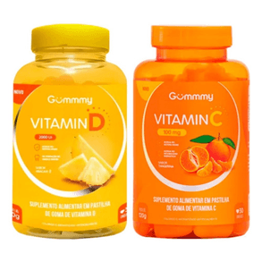Conj Suplemento Gummy Vit C + Vit D 210g
