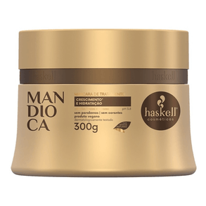 Máscara Capilar Haskell Mandioca 250g – Hidratação Intensiva