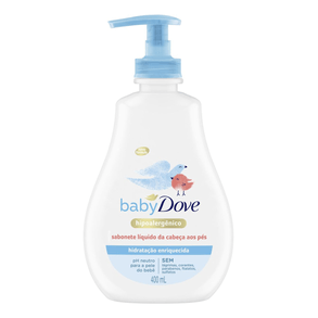 Sabonete Líquido Hidratante Dove Baby 400ml – Protege E Hidrata A Pele Do Bebê
