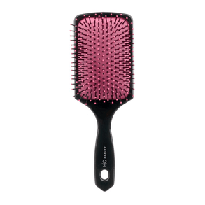 Escova Cabelo Mq Beauty Raquete Grande Almofadada Nylon Black 05.020