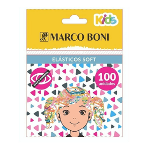 Elástico De Cabelo Boni Soft Para Modelagem - Pacote Com 100 Unidades