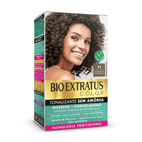 Tonalizante Bio Extratus Kit 71 Louro Médio Acizentado