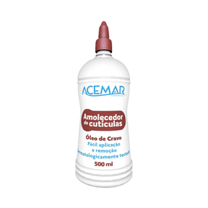 Amolecedor De Cutículas Acemar Óleo De Cravo 500ml – Hidratação E Suavidade
