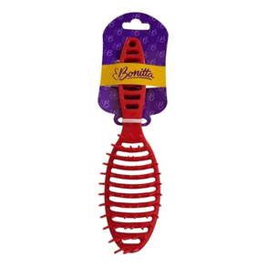 Escova De Cabelo Boni Oval Vazada Colorida – Estilo E Conforto