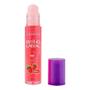 Brilho Labial Zanphy Glitter Morango 01 – Efeito Cintilante