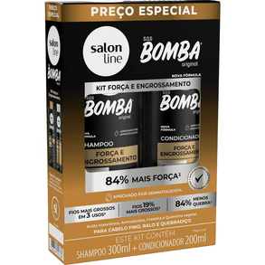 Conjunto Salon Line Bombas Para Força E Engrossamento
