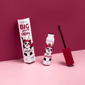 Máscara De Cílios Vizzela Big No Panda Cherry Bordo